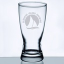Libbey 1178HT Hourglass 10 oz. Rim Tempered Pilsner Glass