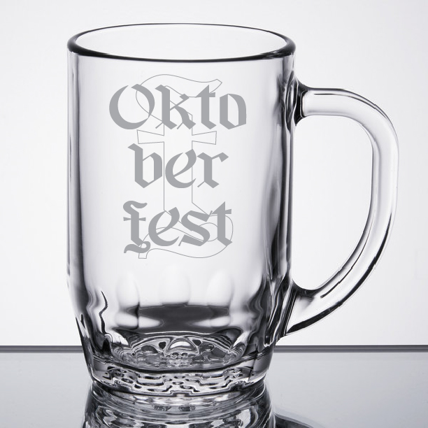 Libbey 5303 19.5 oz. Thumbprint Beer Mug