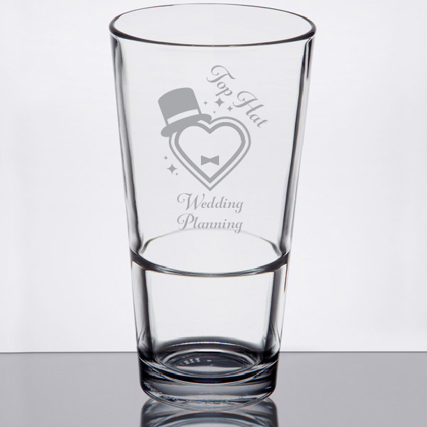 Libbey Restaurant Basics 17.25 oz. Rim Tempered Stackable Mixing Glass