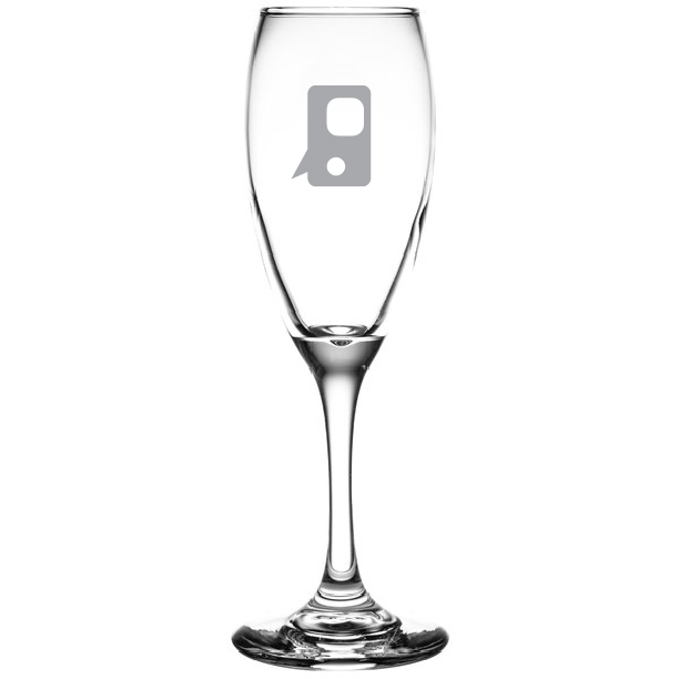 Libbey 3996 Teardrop 5.75 oz. Flute Glass