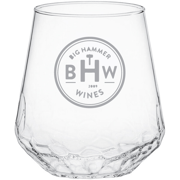 Libbey 17.75 oz. Bujarda Hammered Stemless Wine Glass