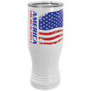 White Sublimatable 20 oz. Polar Camel Pilsner with Clear Lid