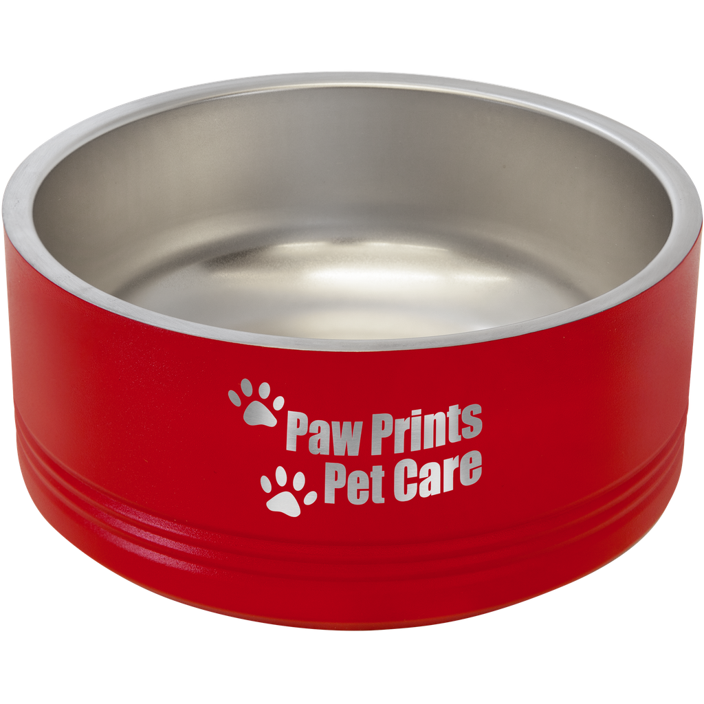 Polar Camel 32 oz. Red Pet Bowl