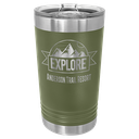 Olive Green 16 oz. Polar Camel Pint with Slider Lid
