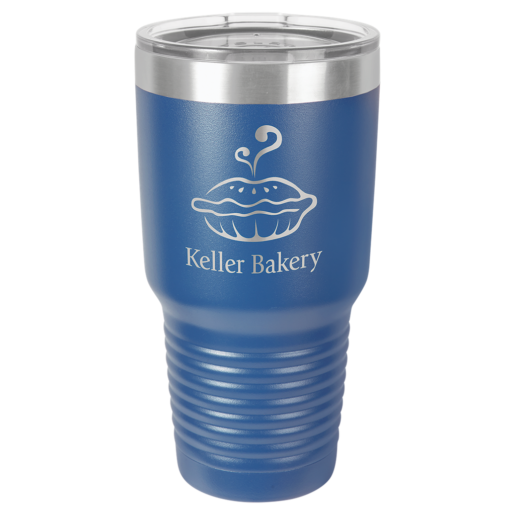 Polar Camel 30 oz. Royal Blue Ringneck Vacuum Insulated Tumbler w/Clear Lid