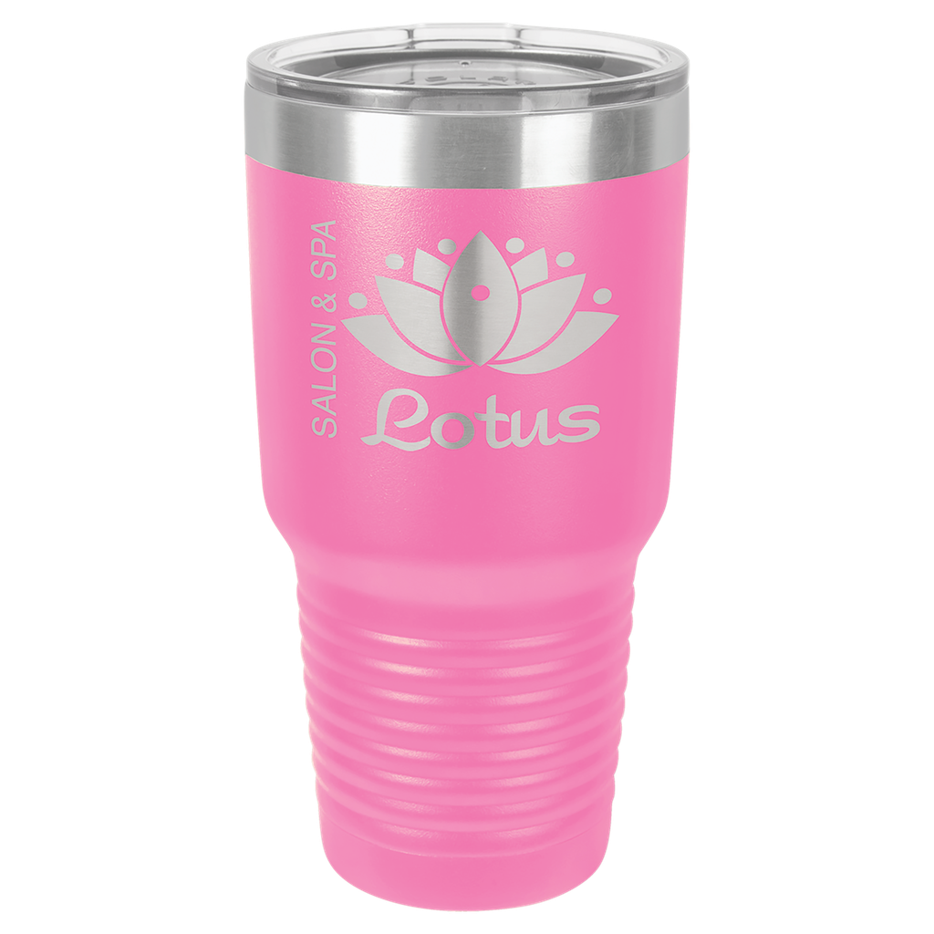 Polar Camel 30 oz. Pink Ringneck Vacuum Insulated Tumbler w/Clear Lid