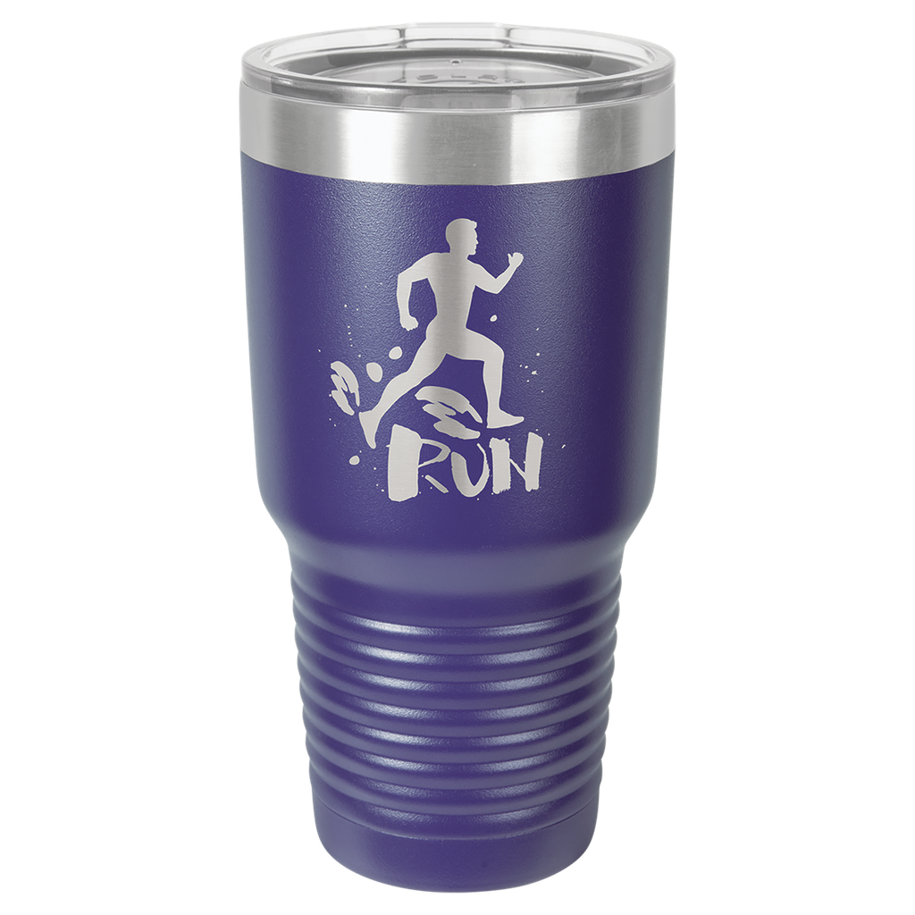 Polar Camel 30 oz. Purple Ringneck Vacuum Insulated Tumbler w/Clear Lid