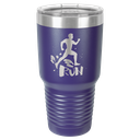 Polar Camel 30 oz. Purple Ringneck Vacuum Insulated Tumbler w/Clear Lid