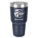 Polar Camel 30 oz. Navy Blue Ringneck Vacuum Insulated Tumbler w/Clear Lid