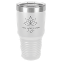 Polar Camel 30 oz. White Ringneck Vacuum Insulated Tumbler w/Clear Lid