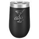 Polar Camel 16 oz. Black Vacuum Insulated Stemless Tumbler w/Lid