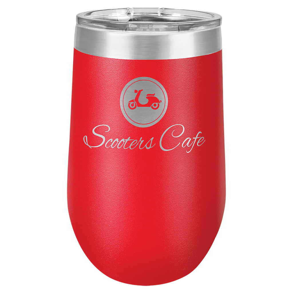 Polar Camel 16 oz. Red Vacuum Insulated Stemless Tumbler w/Lid