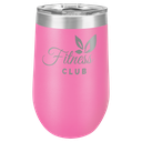 Polar Camel 16 oz. Pink Vacuum Insulated Stemless Tumbler with Lid