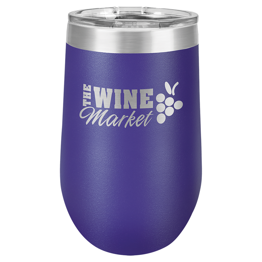 Polar Camel 16 oz. Purple Vacuum Insulated Stemless Tumbler with Lid