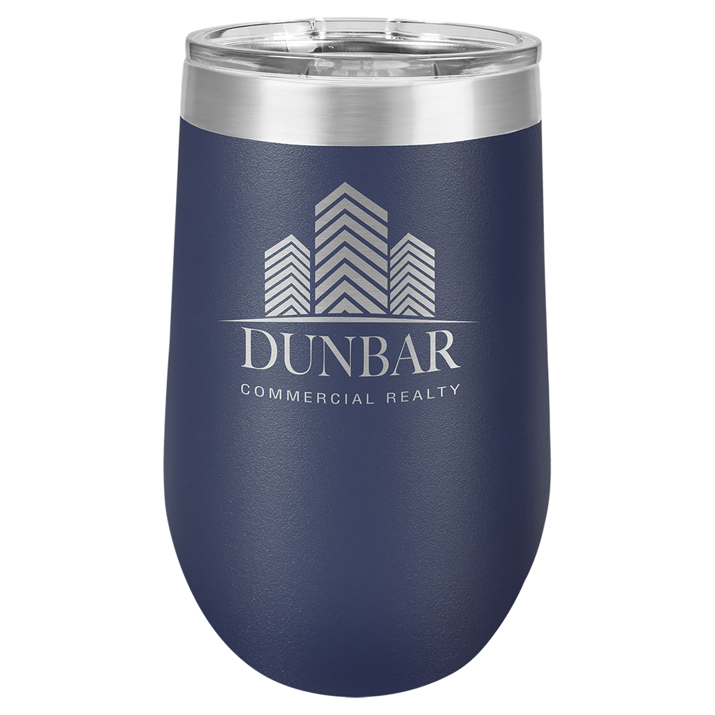 Polar Camel 16 oz. Navy Blue Vacuum Insulated Stemless Tumbler w/Lid