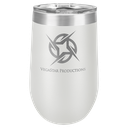Polar Camel 16 oz. White Vacuum Insulated Stemless Tumbler w/Lid