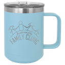 Polar Camel 15 oz. Light Blue Vacuum Insulated Mug with Slider Lid