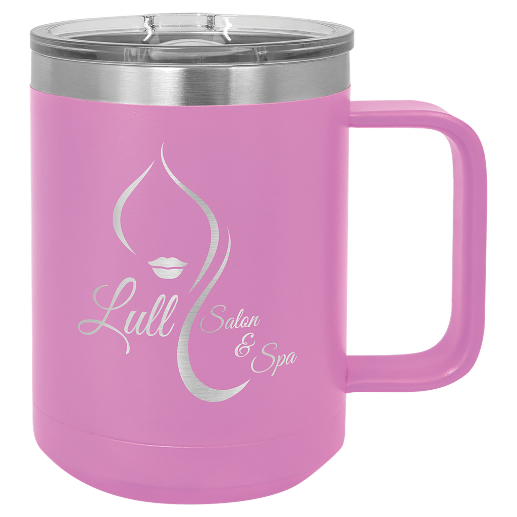 Polar Camel 15 oz. Light Purple Vacuum Insulated Mug with Slider Lid