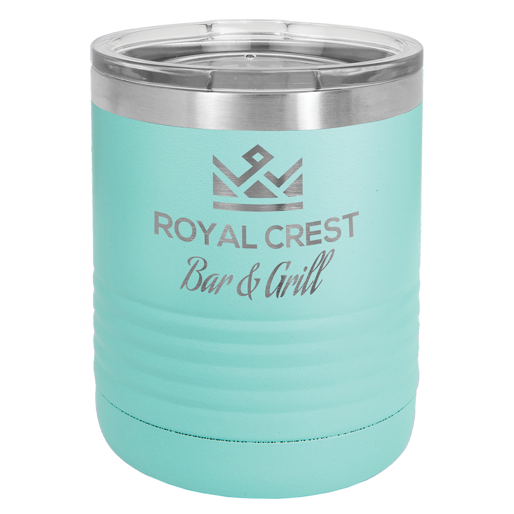 Polar Camel Ringneck 10 oz. Teal Vacuum Insulated Tumbler with Clear Lid