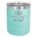 Polar Camel Ringneck 10 oz. Teal Vacuum Insulated Tumbler with Clear Lid
