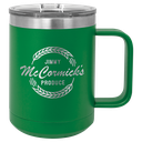 Polar Camel 15 oz. Green Vacuum Insulated Mug with Slider Lid