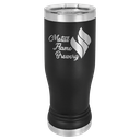 Black 14 oz. Polar Camel Pilsner w/Clear Lid