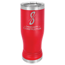 Red 14 oz. Polar Camel Pilsner w/Clear Lid