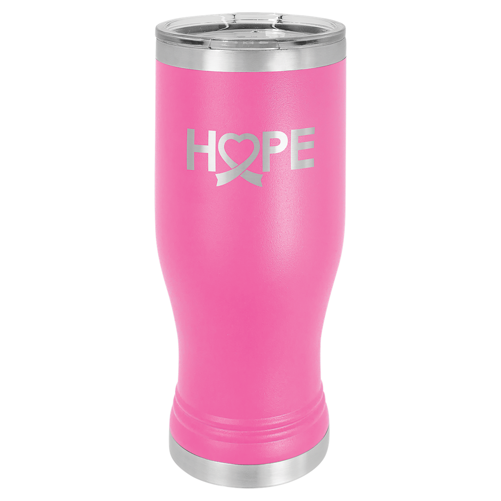 Pink 20 oz. Polar Camel Pilsner w/Clear Lid