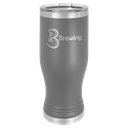 Dark Gray 20 oz. Polar Camel Pilsner w/Clear Lid