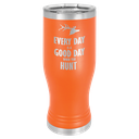 Orange 20 oz. Polar Camel Pilsner w/Clear Lid