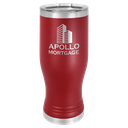 Maroon 20 oz. Polar Camel Pilsner w/Clear Lid