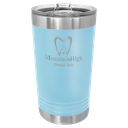 Light Blue 16 oz. Polar Camel Pint with Slider Lid