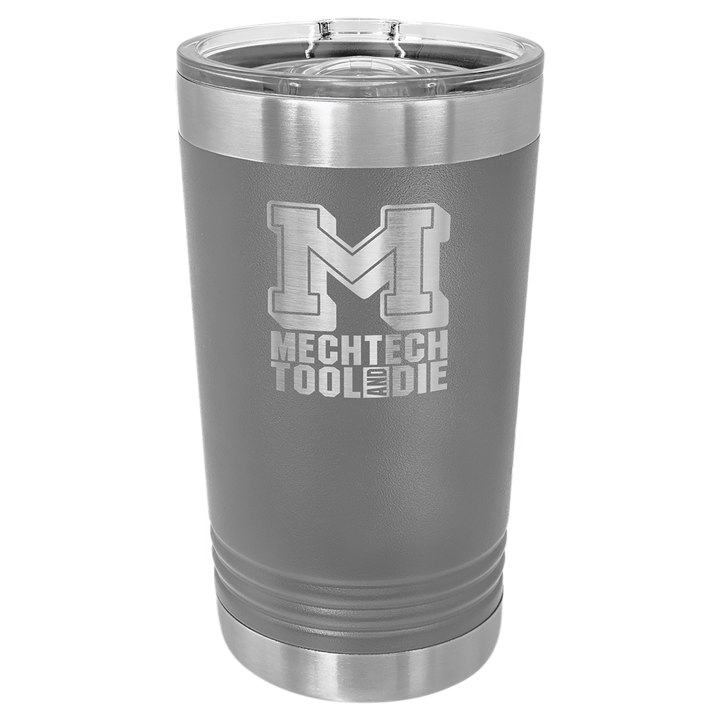 Dark Gray 16 oz. Polar Camel Pint with Slider Lid