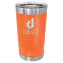 Orange 16 oz. Polar Camel Pint with Slider Lid