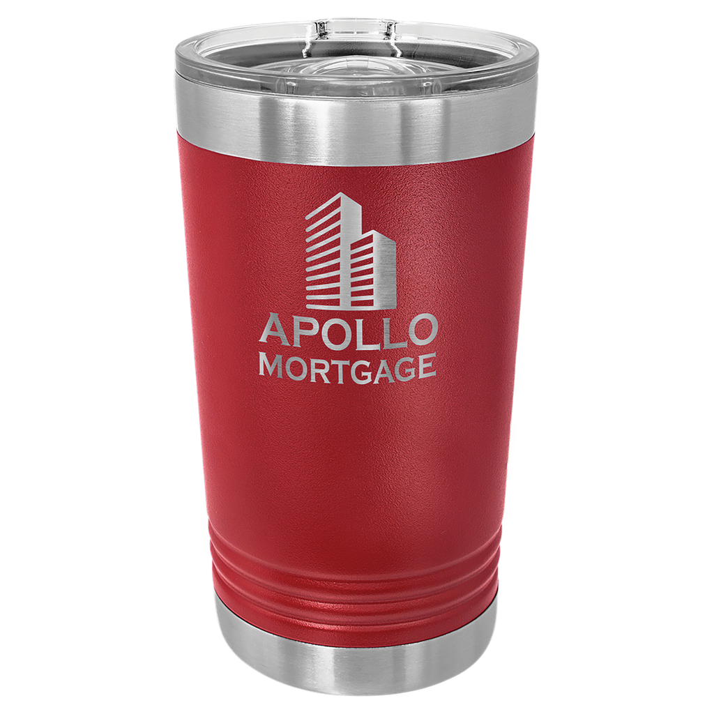 Maroon 16 oz. Polar Camel Pint with Slider Lid