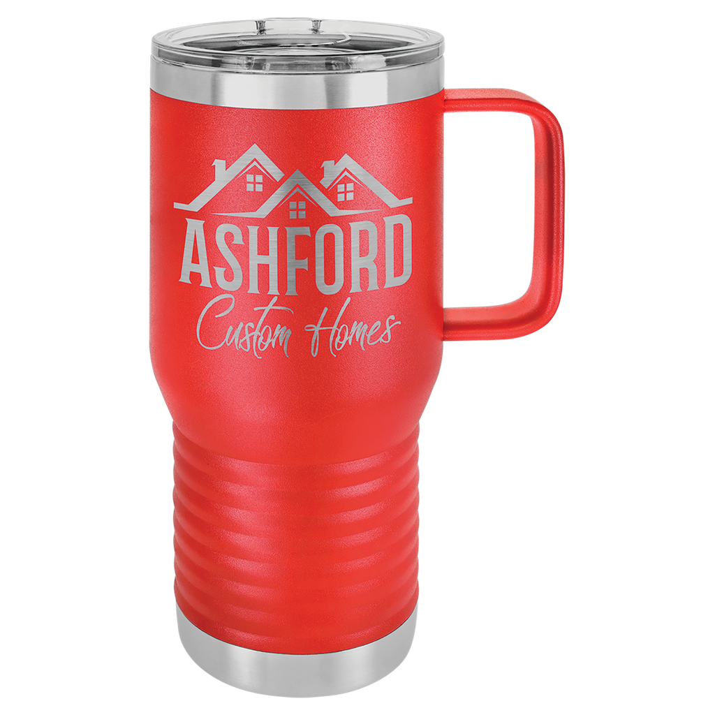 Polar Camel 20 oz. Red Vacuum Insulated Travel Mug with Slider Lid