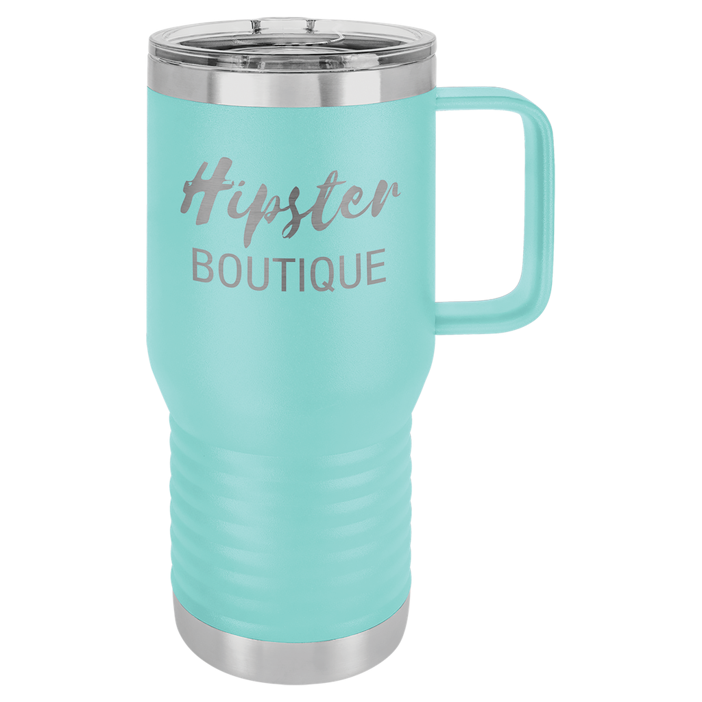 Polar Camel 20 oz. Teal Vacuum Insulated Travel Mug with Slider Lid