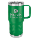 Polar Camel 20 oz. Green Vacuum Insulated Travel Mug with Slider Lid