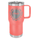 Polar Camel 20 oz. Coral Vacuum Insulated Travel Mug with Slider Lid