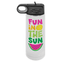 20 oz. White Polar Camel Sublimatable Water Bottle