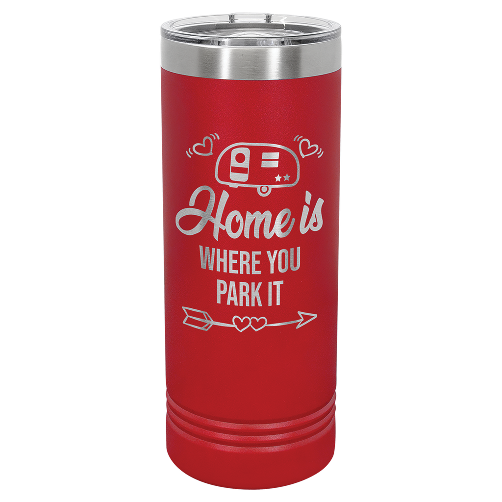 Polar Camel 22 oz. Red Skinny Tumbler with Slider Lid