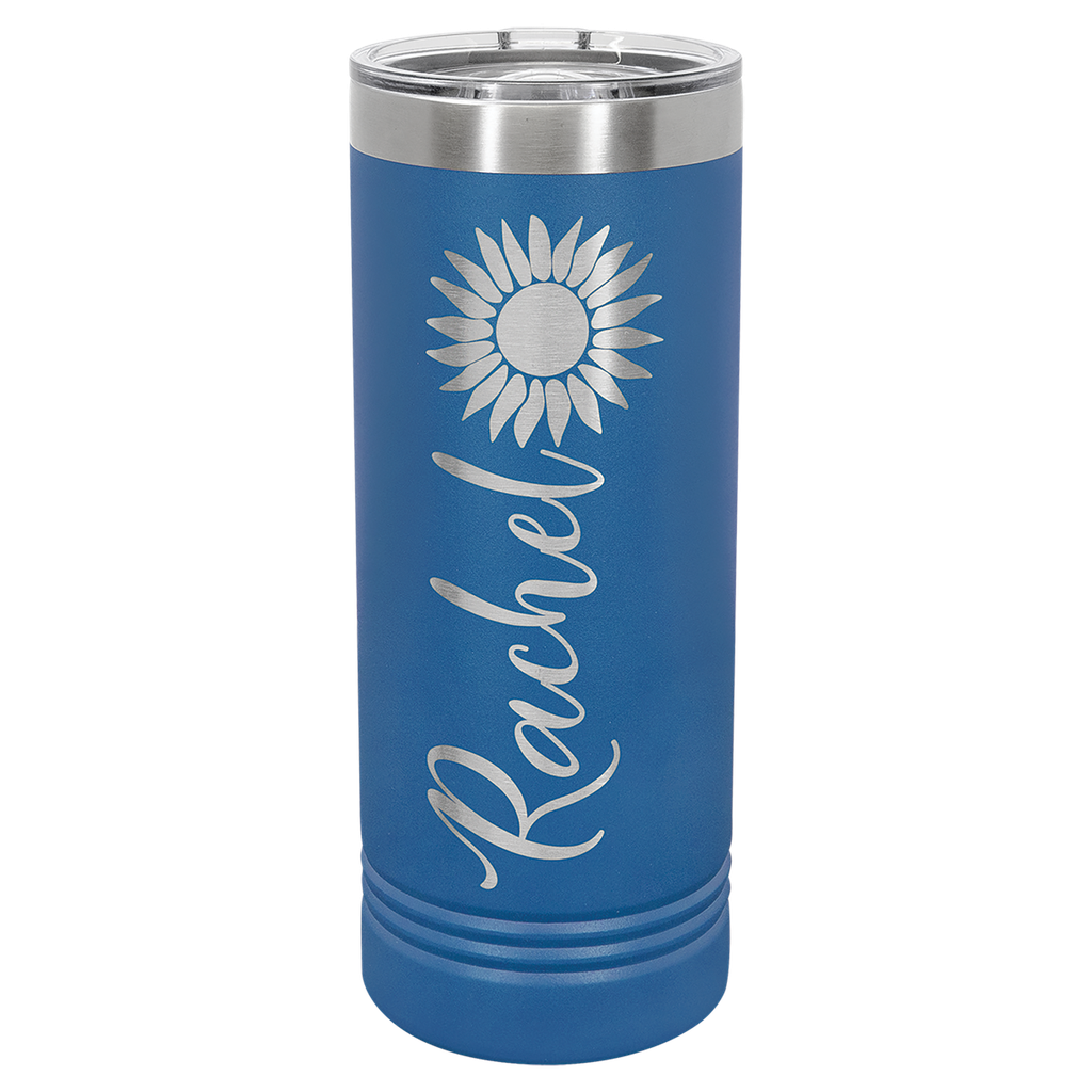 Polar Camel 22 oz. Royal Blue Skinny Tumbler with Slider Lid