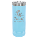 Polar Camel 22 oz. Light Blue Skinny Tumbler with Slider Lid