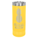 Polar Camel 22 oz. Yellow Skinny Tumbler with Slider Lid