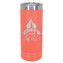 Polar Camel 22 oz. Coral Skinny Tumbler with Slider Lid