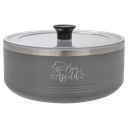 Polar Camel Gray 3 Quart Serving Bowl with Lid