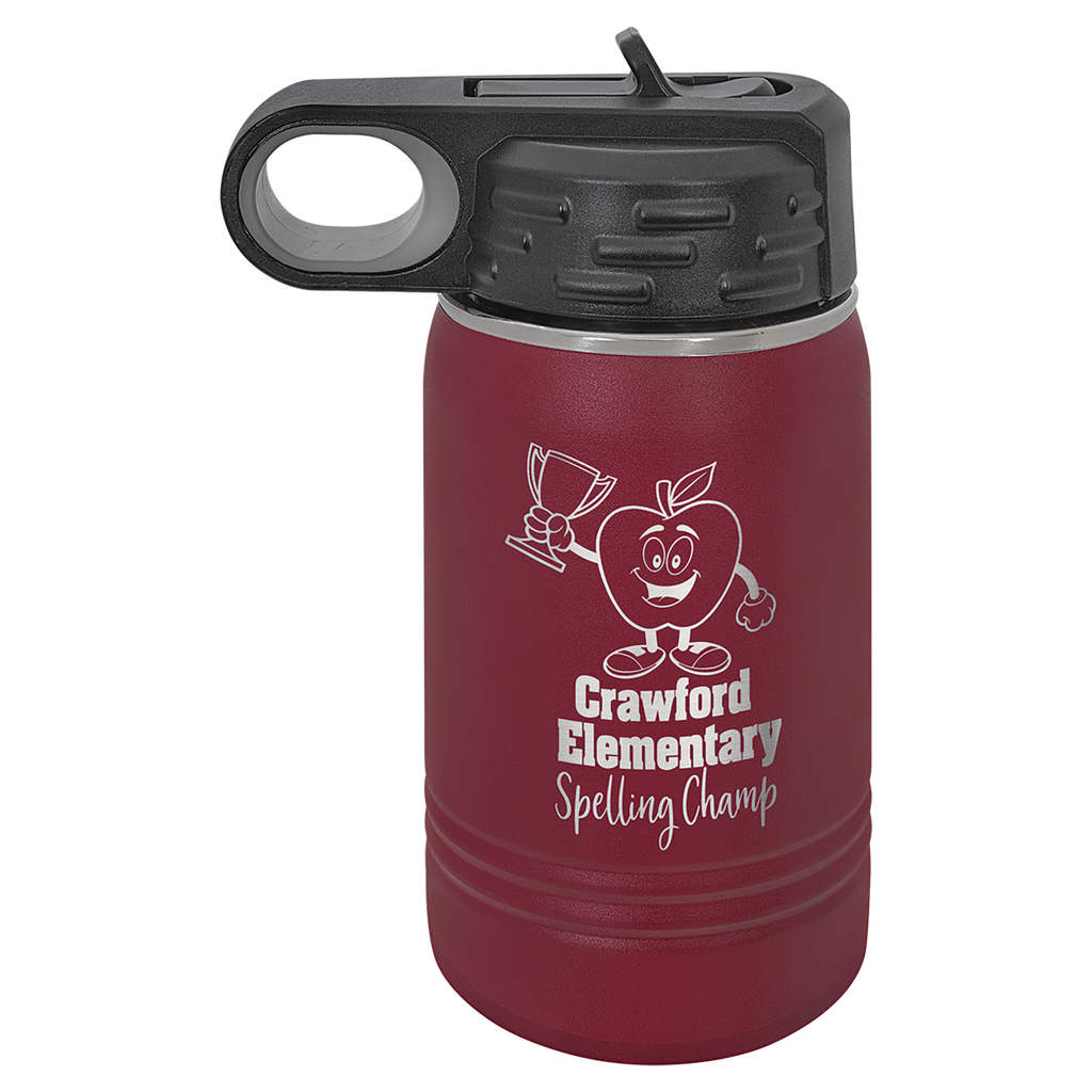 12 oz. Maroon Polar Camel Water Bottle