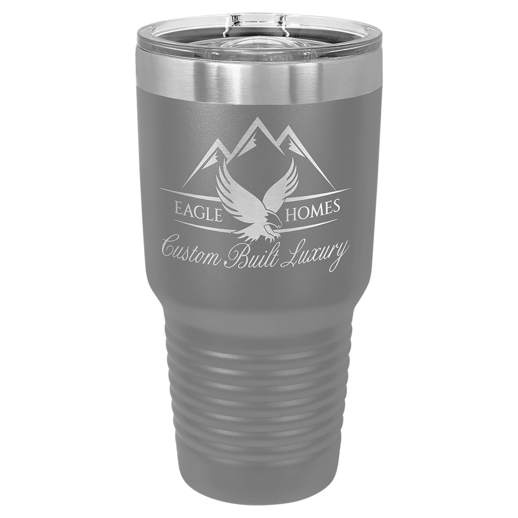 Polar Camel 30 oz. Dark Gray Ringneck Insulated Tumbler w/Slider Lid