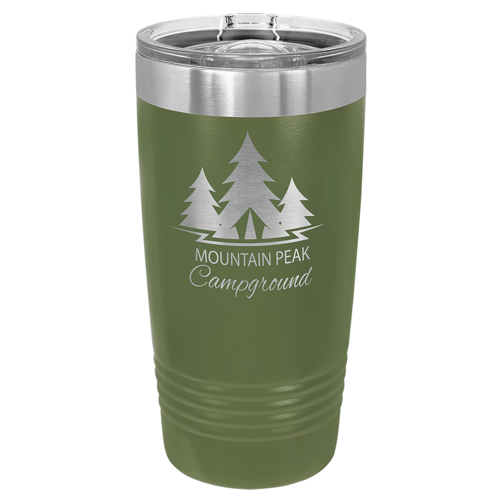 Polar Camel 20 oz. Olive Green Ringneck Insulated Tumbler with/Slider Lid