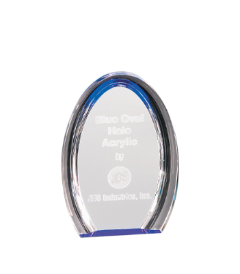 [HAL201BU] 7" Blue Oval Halo Acrylic
